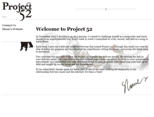 Tablet Screenshot of project52.com